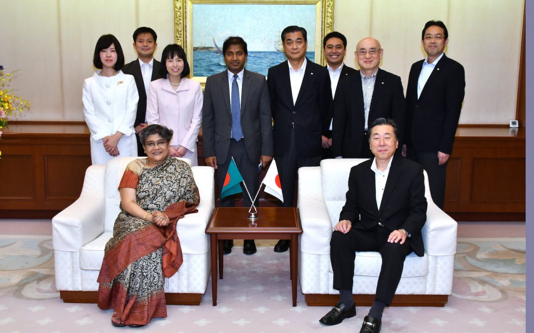 Visite de l’Ambassadrice du Bangladesh à la Maison de la Culture Min-On