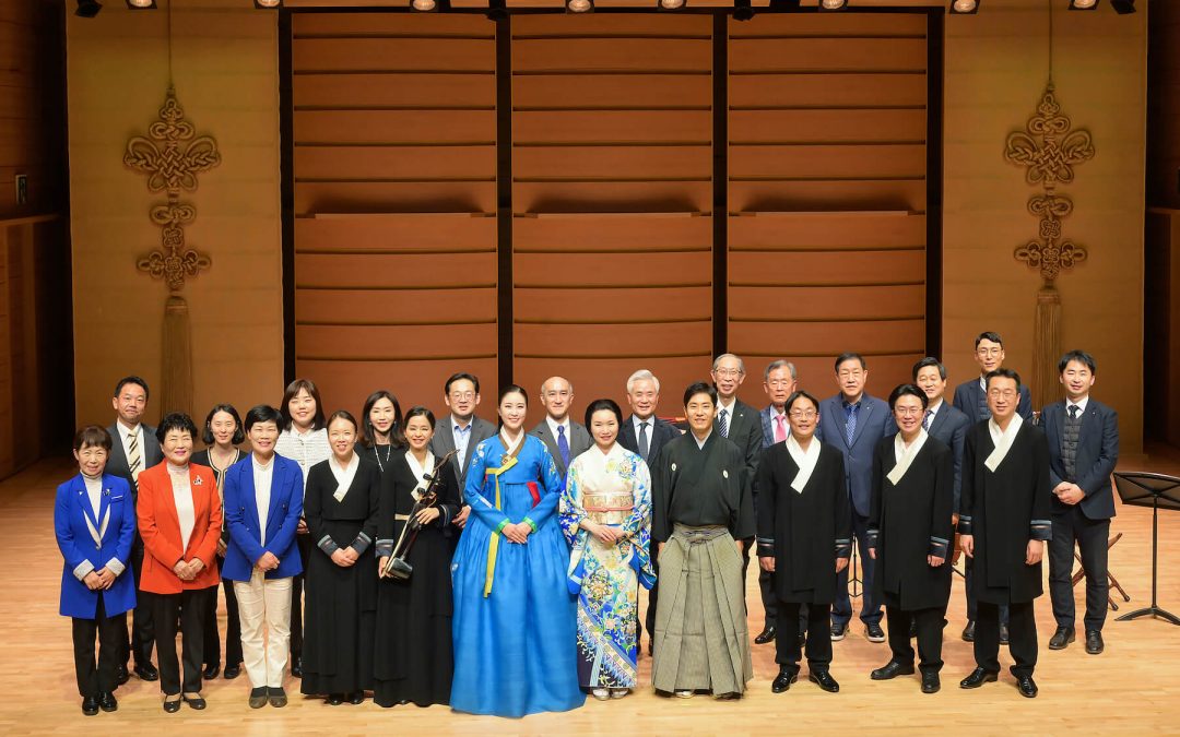 Concert of traditional Korean, Japanese instruments held in Seoul, Namwon, Busan