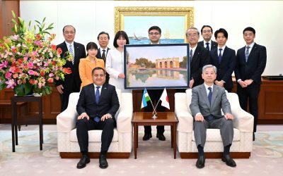 Uzbekistan ambassador meets with Min-On officials